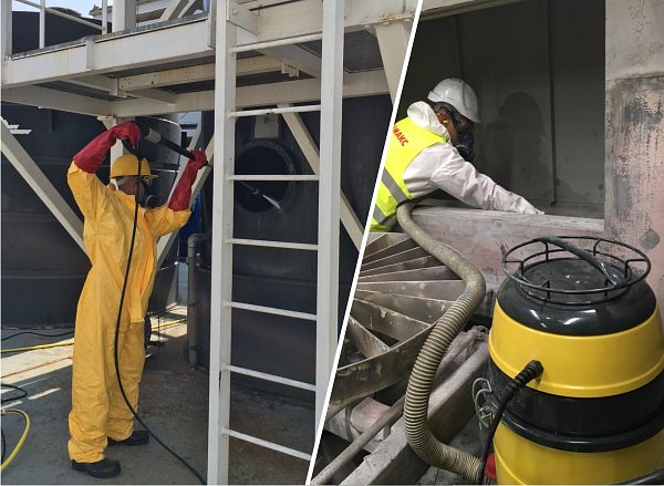 Сухи почиствания с вакуум машини и миещи машини с вода под налягане